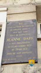 Plaque Entree Tour Pucelle Chateau Rouen Bouvreuil 19