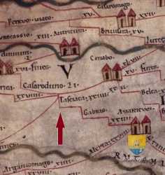 Thesee Tasciaca Site Gallo Romain  Tabula Peutingeriana Peutinger Originale 11