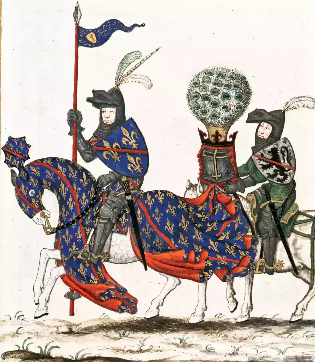 Louis II de Bourbon a cheval