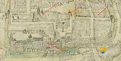 Plan Moulins 1600 Tour Jacquemart Cathedrale Maison Jeanne Darc Hotel Feydeau