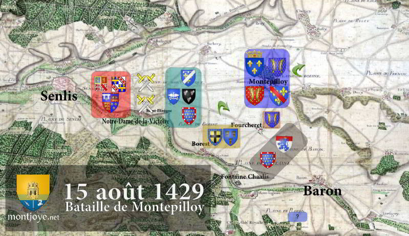 Bataille de Montepilloy, action de Jeanne d'Arc et du Duc d'Alençon