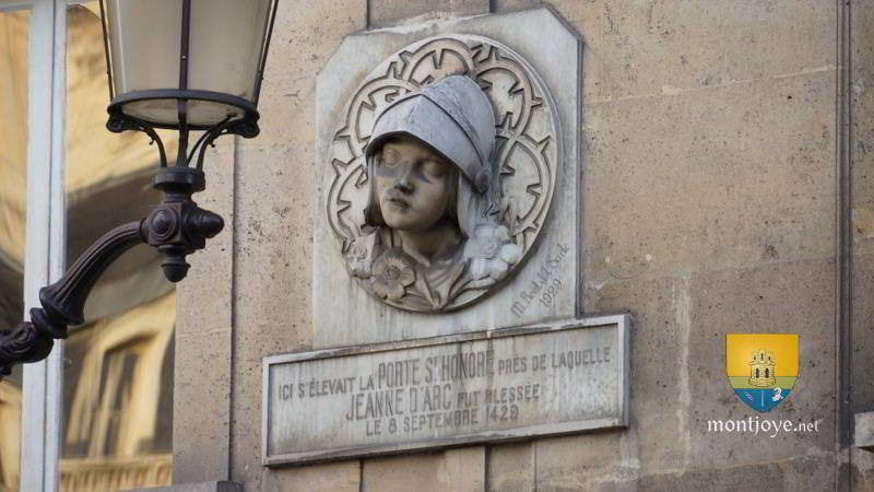 Jeanne d'Arc, Porte Saint Honoré à Paris