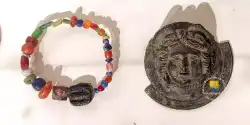 Bracelet Collier Verre Romain Applique Meuble Bronze Epoque Romaine Lixus  Bracelet Collier Verre Romain Applique Meuble Bronze Epoque Romaine Lixus
