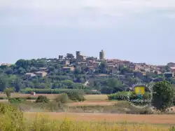 Vue Lointaine De Pals Surplombant Emporda Vue Lointaine De Pals Surplombant Emporda