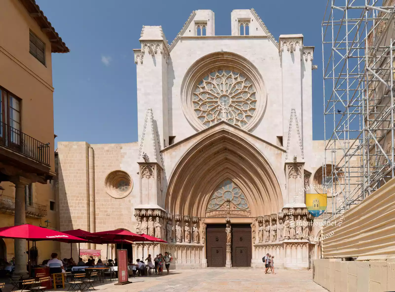 Catedral Basilica Metropolitana Primada de SantaTecla de Tarragona porche eglise gothique de tarragone espagne