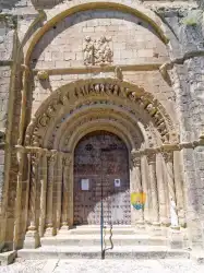 Porche Roman Espagne Uncastillo Patrimoine Visite