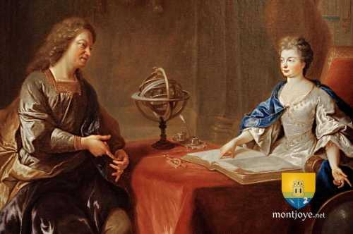 leçon astronomie de la duchesse du maine par son ami Nicolas de Malézieu, par françois Troy