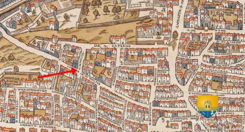 Emplacement du lieu où eut l&#039;assassinat du duc d&#039;Orléans