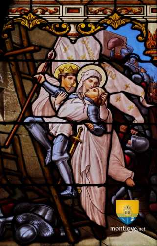 Jeanne d&#039;Arc blessée à la Bastille des Tourelles, Orléans, 1429