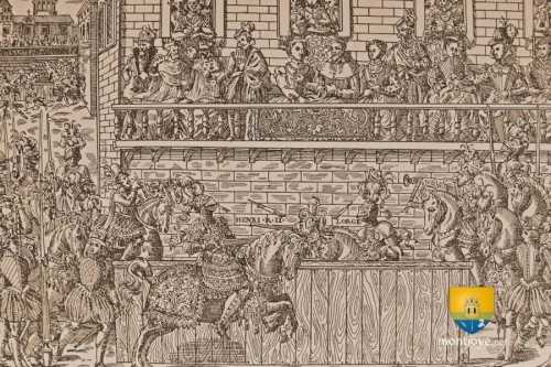 Henri II, roi de France, meurt dans un duel, ou tournoi, dans la rue Saint-Antoine à Paris.