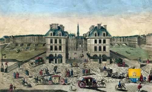 Place Dauphine édifiée par Henri IV