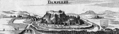 Gravure de Dampierre en Burly (?) 1666