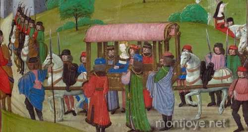 Isabeau de Bavière entrant dans Paris, par Jean Froissard avant 1483