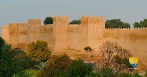 Remparts de la citadelle de Chellah, Rabat, Maroc
