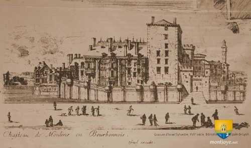 Château de Moulins, en Bourbonnais, Gravure d&#039;Israel Sylvestre
