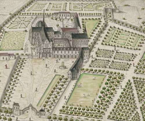 Abbaye de Royaumont vers 1700 par Louis Boudan