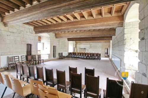 Grande salle,, château de Montsoreau