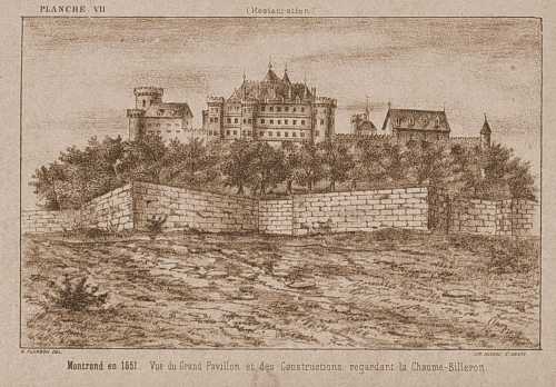 Château de Montrond en 1651